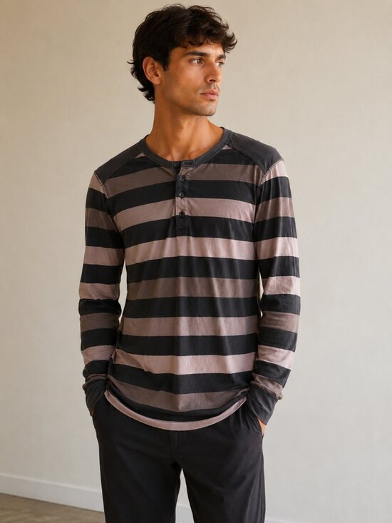 lululemon athletica Other - Lululemon Men’s Striped Long Sleeve Running Tee Shirt Large Athletic